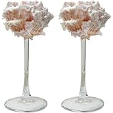 GKWW 2Pcs Seashell Wine Glasses Wedding Wine Glasses Conch Goblet Martini Cocktail Glass Cup for Birthday Wedding Beach Bridesmaids Anniversary Party(C)