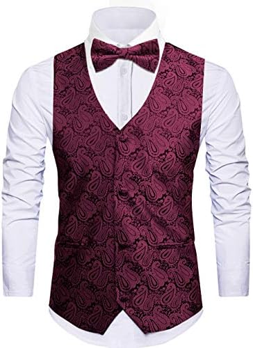 Cyparissus Mens Vest Waistcoat Men's Suit Dress Vest for Men or Tuxedo Vest