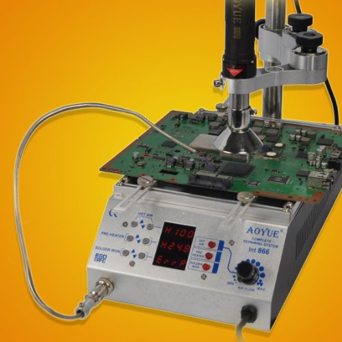 Aoyue 866 SMD Digital Hot Air Rework Station with Built in Pre-heater