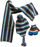 N'Ice Caps Big And Little Boys Hat/Scarf/Glove Knitted Set