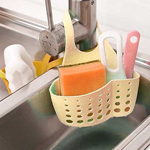 MOVEmen Home Kitchen Storage Tools, Storage Box Portable Home Kitchen Hanging Bag Basket Bath Storage Tools Sink Holder Shelf Hook Up Storage Rack Bath Shelf Kitchen Container