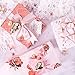 WRAPAHOLIC Wrapping Paper Roll - Rose Gold Floral, Dandelion, Lines and Polka Dots for Wedding, Birthday, Baby Shower - 4 Rolls - 30 inch X 120 inch Per Roll
