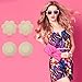SATINIOR 30 Pairs Nipple Cover Disposable Breast Pasties Invisible Seamless Adhesive Bras, Round and Petal (Skin Color)