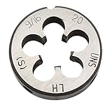 9/16" - 20 Left Hand Round Die, Machine Thread Die