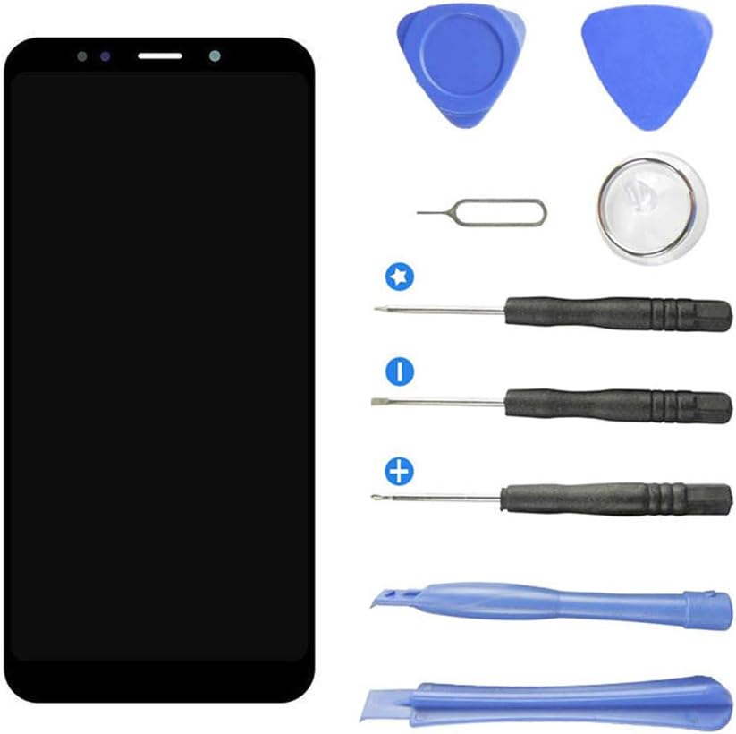 Fmissyao Compatible with Xiaomi Redmi 5 Plus Screen Replacement, LCD Display Digitizer Glass Touch Screen with Tools, Black