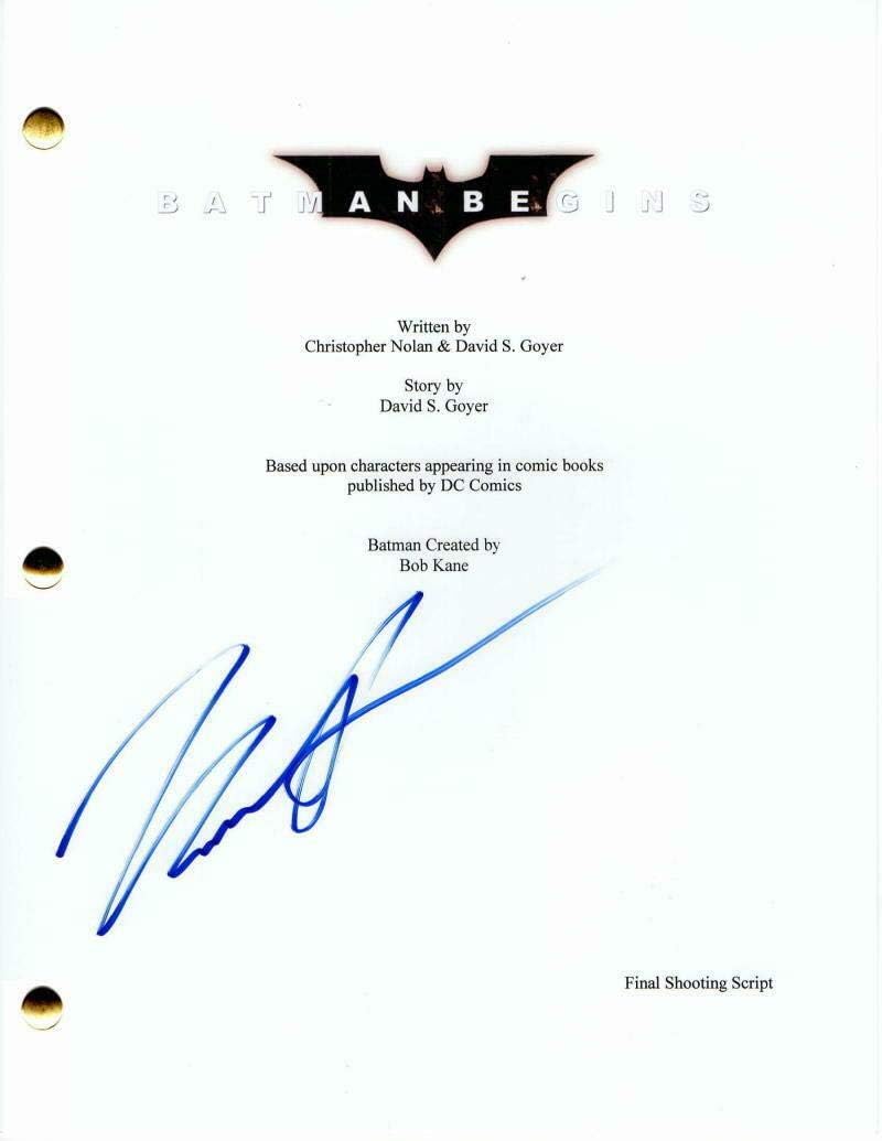 Katie Holmes Signed Autograph - Batman Begins Full Movie Script - Christian Bale