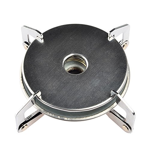 Camping Stove, Petforu Mini Folding Stainless Steel Outdoor Camping Gas Butane Propane Stove Burner Cookware