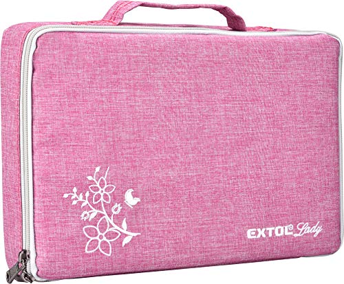 EXTOL Lady Akkuschrauber pink, 12V Li-Ion, 1300mAh, mit Transporttasche inkl. Zubehör von 6 Bits (Längsschlitz, PH und… – Bild 8