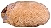 QUMY Cat Sleeping Bag Warm Soft Puppy Cat Bed Cave Igloo Nest Brown (21.5'' * 18.8'' * 5.1'' )