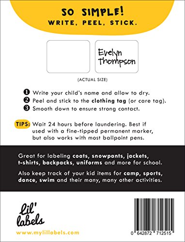 Clothing Labels, Name Labels, Washer and Dryer Safe, No Iron, Kids Labels for Daycare, Nursing Home  - //medicalbooks.filipinodoctors.org