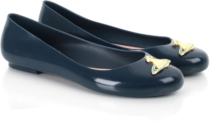 Vivienne Westwood Navy Divine Women’s Flat Pump Navy