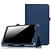 Fintie NuVision 8 Inch Tablet Case - Premium PU Leather Folio Cover with Stylus Holder for 2016 NuVision TM800W560L / 2017 NuVision TM800W610L / TM800P610L 8-Inch Windows Tablet, Navy