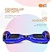 Spider Wheels Series Hoverboard UL2272 Certified Hover Board Electric Scooter with Built in Speaker Smart Self Balancing Wheels (_Chrome Blue)