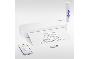 DODOXCX Portable Printers Wireless for Travel,Portable-Thermal-Wireless-Bluetooth-Inkless-Printer,Support 8.5" X 11" US Letter&Legal A4&A5 Thermal Paper,Compatible with Android,iOS Phone&Laptop for Car Home