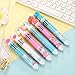 12 Pieces Unicorn Pen Shuttle Pens 10-in-1 Retractable Ballpoint Pen for Office School Supplies Party Gifts
