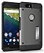 TUDIA Nexus 6P Case Ultra Tough OMNIX [Heavy Duty] Hybrid Full-Body Protective Case with Front Cover and Built-in Screen Protector/Impact Resistant Bumpers Cover for Google Nexus 6P (Metal Slate)