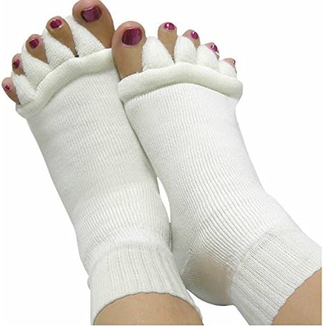 Comfy Fluffy Toes Divider Alignment Socks/ Toes Spreader Socks / Toe Separator Socks/ Helps to Stretch and Align Toes