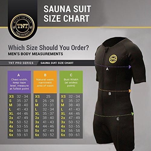 TNT Pro Series Sauna Suit Weight Loss for Men and Women - Neoprene Workout Sweat Suits (Men's - Medium)