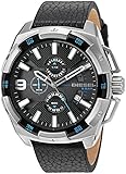Diesel Men's DZ4392 Heavyweight Stainless Steel Black Leather Watch
