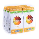 Everly ® Peach Mango (36-ct) - All Natural Energy Drink Mix with Guarana Seed Extract - Sugar Free, Calorie Free & Stevia Sweetened Water Enhancer with No Preservatives