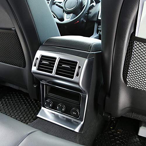 kadore Interior Rear Seat Air Condition Cover Trim Bezel fit for Jaguar F-PACE 2016 2017 2018 ABS Matte