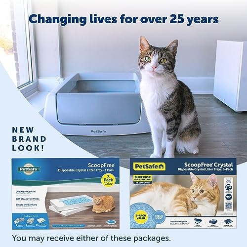 PetSafe ScoopFree Crystal Litter Tray Refills, Premium Blue Crystals, 3