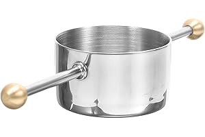 COOPHYA Double Bead Stainless Steel Cocktail Jigger Measuring Cup with Handle for Bartenders and Cocktail