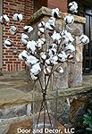 Rustic Cotton Stems with 15 to 18 Cotton Bolls per Stem and 28 inches Tall Farmhouse Style