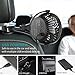 OPOLAR Car Fan with Strong Clamp, Car Rear Seat Passenger Baby Pet Driver USB Electric Fans, Rotatable Car Seat Headrest Clip on Fan, 4 Speeds Cooling Air for SUV RV Boat Auto Vehicles Van Backseat