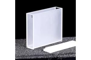 2 JGS1 Quartz cuvettes with lids, 50 mm pathlength, for use in Spectrophotometer Labs(2pc Frit sintering)