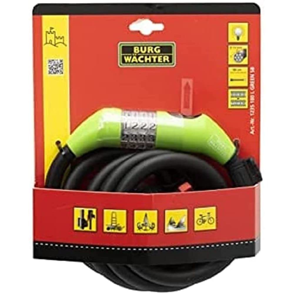 Spiral Cable Lock 1235 180 L Green