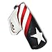 Craftsman Golf Black White Red Stripes USA Star Blade Putter Cover for Scotty Cameron Odyssey Titleist Ping Callaway