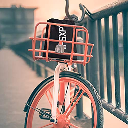 IPSXP Waterdichte fietshoes, 210D Oxford-weefsel, hoogwaardige fietshoes, waterdicht, met zak, zwart - Image 8