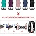 REDGO ID115U Replacement Bands, ID115U ID115UHR Replacement Fitness Tracker Band, Black Blue Teal Pink Purple