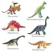 Dinosaur Toys,Plastic Dinos Figures Play Set with Carrying Case,5-7 Inch, Pack of 12