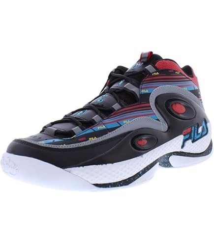 Amazon.com | Fila Men's Grant-Hill-3 Sneakers Black/Gold Fuse
