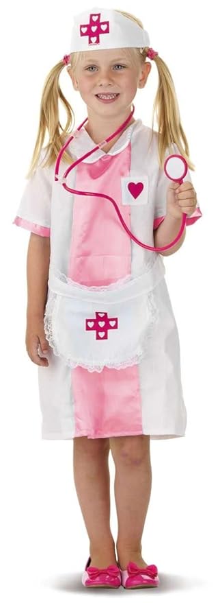 Kinder Kostüm Krankenschwester Gr.S 3-5 Jahre Fasching Karneval Fastnacht