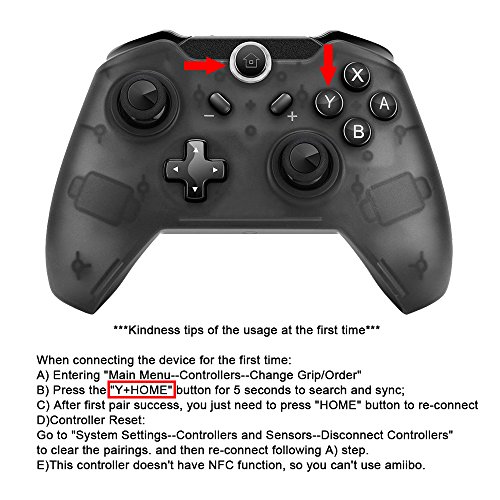 Maexus Switch Controller Wireless Switch Pro Controller Gamepad Support Gyro Motion Controls Dual Shock for Switch Zelda/Splatoon 2/Star Allies/Mario Odyssey etc.