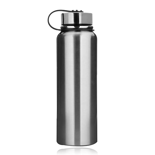 Botella de agua de acero inoxidable de 1,5 l, botella de agua ...