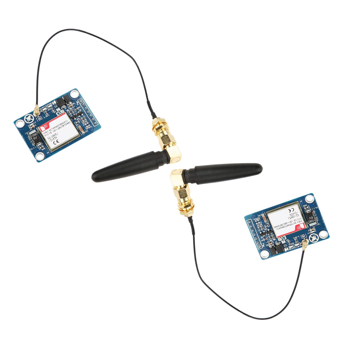 Kadimendium SIM800L GSM GPRS SMS 5V Wireless Extension Module with Antenna Replacement for (2PCS)