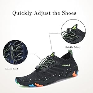 Schnorchelmasken 51V1Wp9AzWL. SS300 Obermaterial: Neopren + Gummi, Weiche Sohlen, bequem und elastisch.
Innenmaterial: Polyester + Elasthan. Deshalb trocknen die Schuhe sher schnell. Atmungsaktiv, dünn, wie eine Haut.
Sohle: Die Sohle besteht aus rutschfestem Gummi. Rutschfest und strapazierfähig und ideal für Walking, Fitness und andere Sportarten.