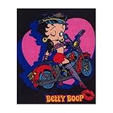 Biker Betty Boop Fleece Blanket
