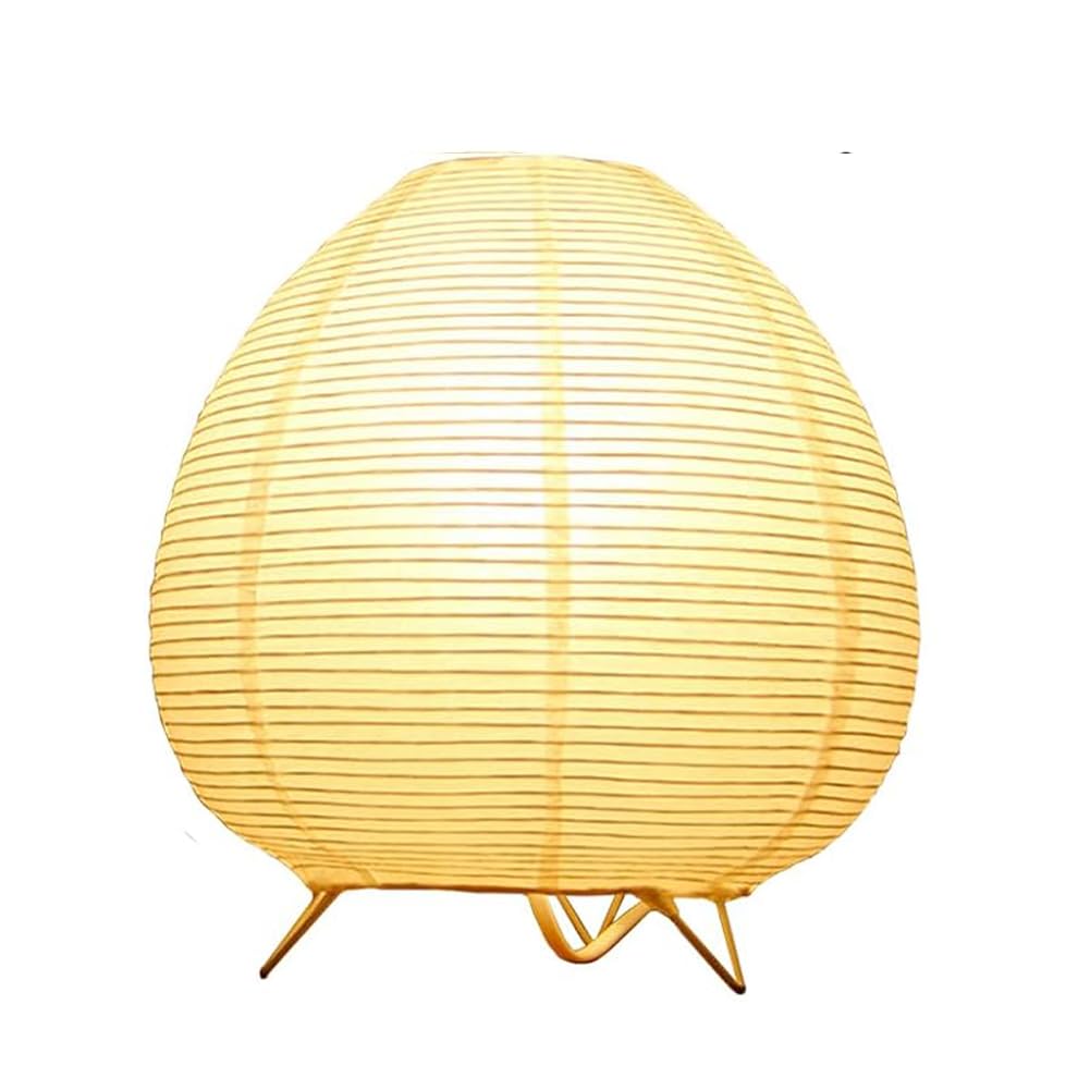 Photo 1 of Bedside Table Lamp Paper and Chrome Standing Lamp Room Decoration Festival Lantern Light Nightstand Desk Lamp Bedroom Dresser Living Kids Room College Dorm Coffee (White, 9"x 9" x 8")