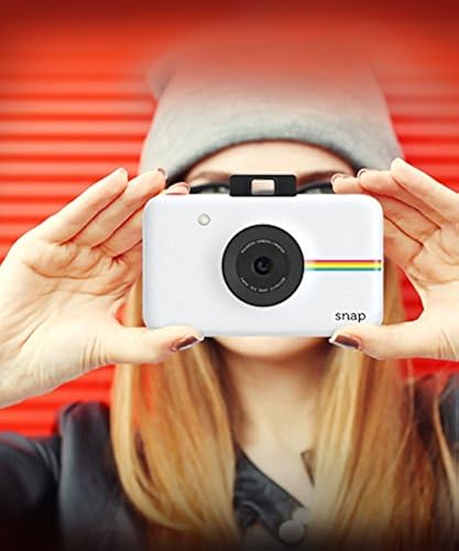 Zink Polaroid Snap Instant Digital Camera (White) with ZINK Zero
