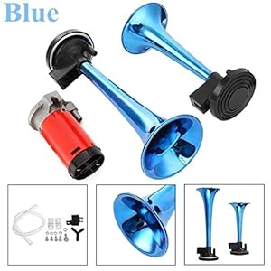 Hoorn 12 / 24V 178dB Luchthoorn met Compressor, Super Luide Dual Tone Air Horn Set Trompet Compressor Voor Motorfiets…