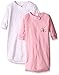 Spasilk Baby Girls 2 Pack 100% Cotton Bag, Pink Sleep Sack, Pink, 3 Months US