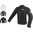 CUBER MOTORCYCLE BREATHABLE MESH JACKET MENS WITH CE ARMOR BIKERS RACING GEAR, SUMMER MOTORBIKE PROTECTIVE JACKET