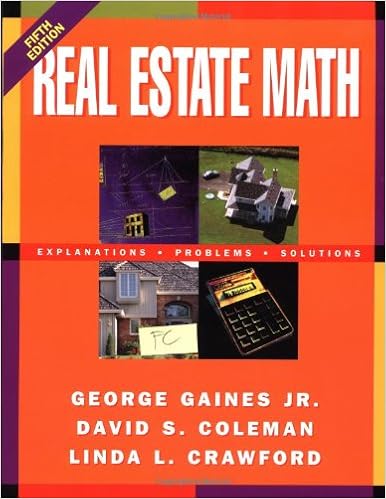 Amazon.com: Real Estate Math: Explanations, Problems And Solutions: 9780793116348: Gaines, George, Coleman, David S., Crawford, Linda L.: Books
