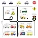 decalmile Car Transportation Road Wall Decals Traffic Road Sign Education Kids Wall Stickers Childrens Room Classroom Wall Decor