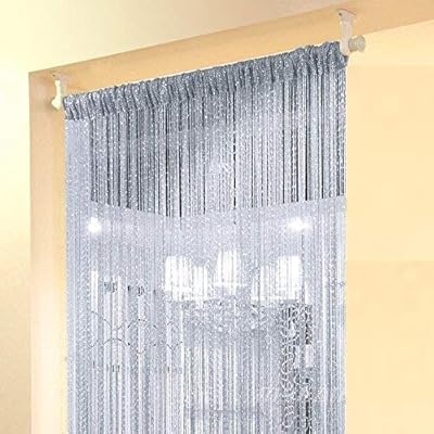 Amazon Com Home Decor Sequin Curtain For Doorway Door String Curtains 39x79 Inch Hanging Closet Bedroom Blind Living Room Divider Window Wall Panel Fringe Backdrops Sheer No Beads Beaded Decorative Crystal Home Kitchen